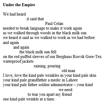 white &amp; useful poem 2